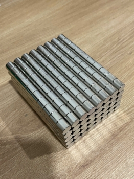 10 viên nam châm tròn D10x10mm - Ni