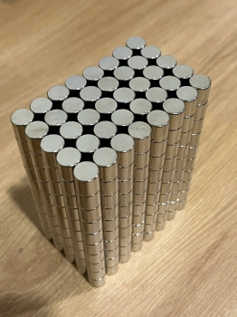 10 viên nam châm tròn D10x10mm - Ni