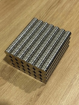 10 viên nam châm D12x8mm - Ni - rãnh