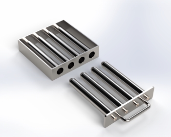 Vỉ nam châm vuông VSN 4 thanh